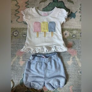 Stitchy Fish Popsicle Shorts Set